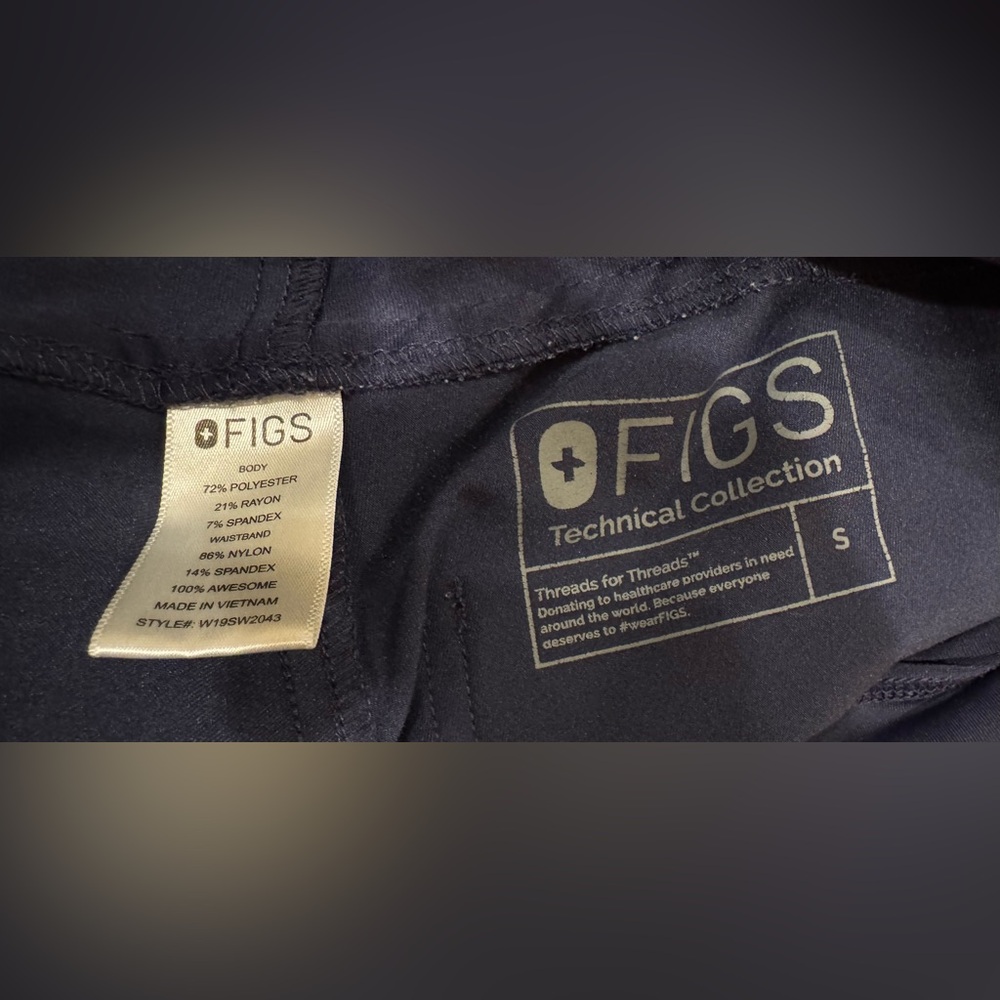Figs Navy Maternity Scrubs - Picture 2 of 2